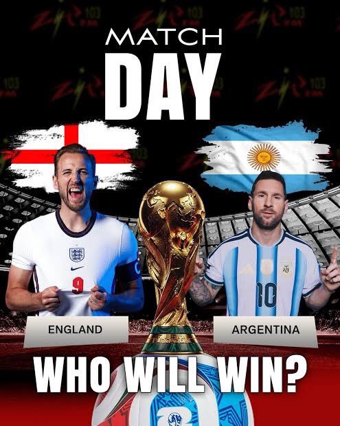 iamtheinternet0's tweet photo. England 🏴󠁧󠁢󠁥󠁮󠁧󠁿 vs Argentina 🇦🇷 
What are your predictions? https://t.co/zWXOqpWXcV