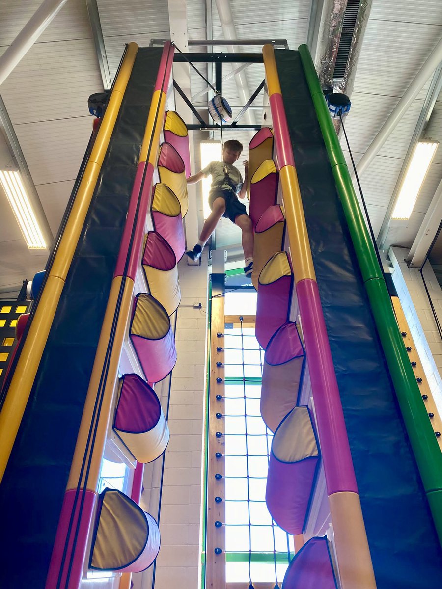 OrielHighSchool's tweet photo. So many different activities on offer for our Out of bounds crew @ooboundsuk this afternoon. This bunch scaling dizzy heights with Clip n climb and showing off some top bowling skills too! ๐๐ณ๐ง๐ณ๐ #OutOfBounds #ActivitiesWeek2026 https://t.co/0d8g1SO8s8