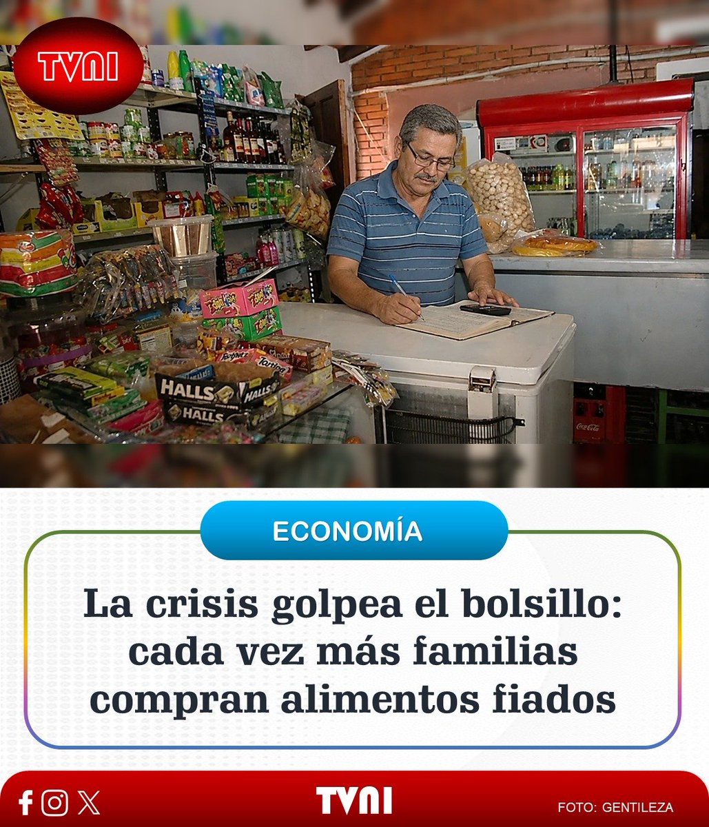 Tvni_conecta2's tweet photo. #Economia| Desde la Asociación de Almaceneros y Minoristas del Paraguay alertan que cada vez más familias recurren al crédito o piden “anotar” sus compras de alimentos porque el salario ya no alcanza.

#ViaEXTRA #TVNIinforma🗞️ https://t.co/kMU5LTjLMg