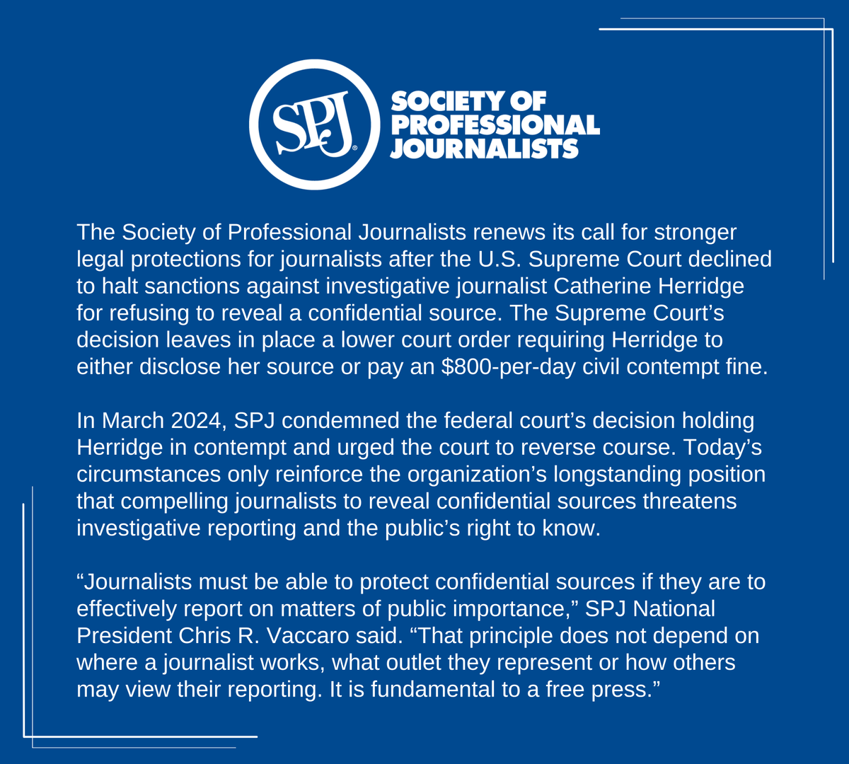 Society of Professional Journalists tweet media