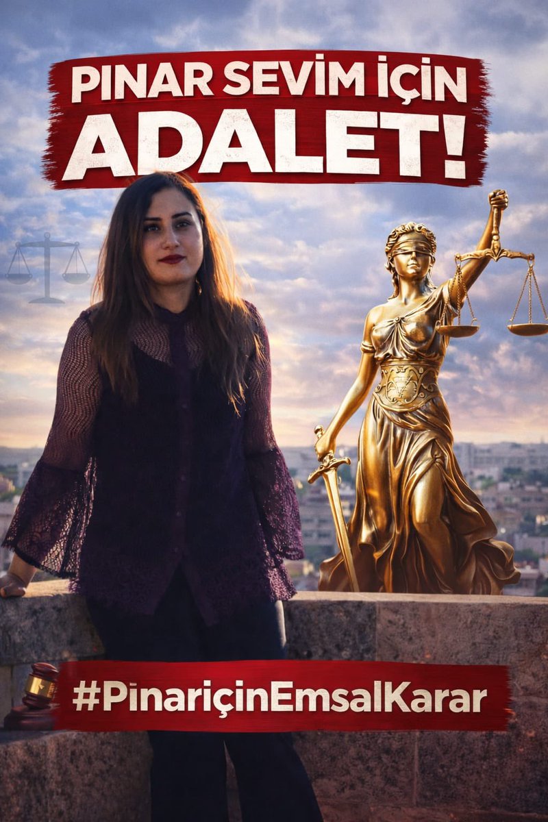 ErdalSevm02's tweet photo. KARDEŞİM PINAR SEVİM İÇİN , KADIN CİNAYETLERİNE KARŞI VERDİĞİMİZ MÜCADELE İÇİN, 
ADALETİN TAM OLARAK SAĞLANMASINI BEKLİYORUZ❗️❗️❗️

İki yıldır her sabah Pınar’ın eksikliğiyle uyanıyoruz. İki yıldır bir telefonunu, bir mesajını, kapıdan içeri girerkenki gülümsemesini özlüyoruz. Zaman geçiyor ama özlem dinmiyor; acımız da, adalet arayışımız da ilk günkü kadar canlı.

Pınar bizden koparıldığında yalnızca bir can alınmadı , bir kardeşin, bir dostun hayalleri yarım bırakıldı; bir ailenin hayatı sonsuza dek değişti.

Bu iki bucuk yıllık süreçte adalet mücadelesinden hiç vazgeçmedik, adalet sağlanana kadar vazgeçmeyeceğiz❗️

Yerel mahkemenin dosyadaki delil ve maddi gerçeğe dayanarak verdiği karar Bölge Mahkemesi tarafından onandı. 

Şimdi dosya Yargıtay aşamasında ❗️

Beklentimiz; verilen kararın yargıtayda indirimsiz bir şekilde tamamlanması, cezasızlığa geçit verilmemesi ve Pınar’ın yaşam hakkını elinden alan kişinin hak ettiği cezayı almasıdır.

Pınar’ın  adının adaletle anılması, benzer acıların yaşanmaması ve kadınların yaşam hakkının korunması için mücadelemizi sonuna kadar sürdüreceğiz.

Pınar’ın mezarı başında verdiğimiz sözü tutabilmek için onu unutturmayacak, adalet yerini bulana kadar mücadeleyi bırakmayacağız.

Pınar için adalet tam anlamıyla sağlanana kadar susmayacağız.

Biz kardeşim için, Pınar için her akşam 21:30 da ADALET demeye devam edeceğiz.

Sen olmazsan bir eksiğiz ❗️

#PınariçinEmsalKarar