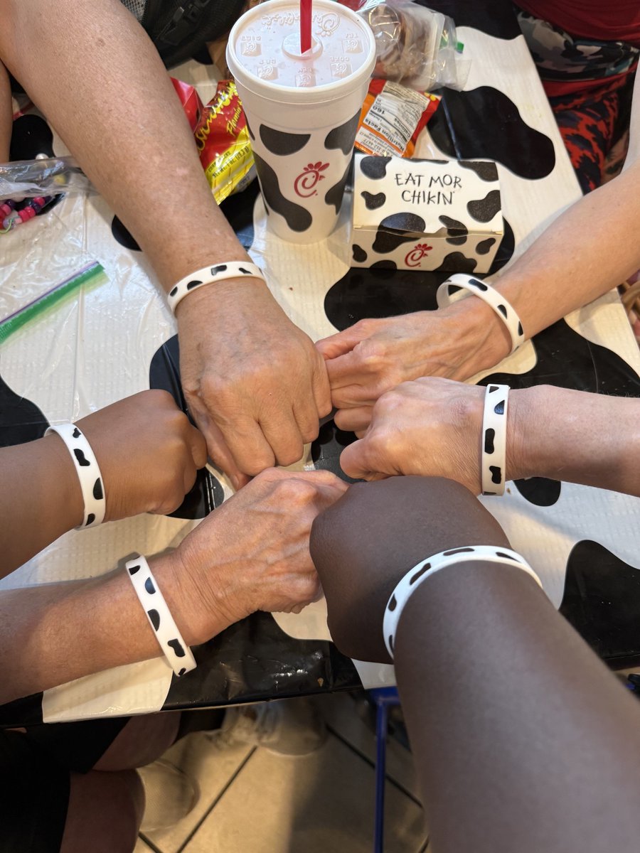 LARCinLansing's tweet photo. Staff and clients from our Senior Room celebrated Cow Appreciation Day yesterday by heading to Chick-fil-a for lunch! https://t.co/8pzERJBr0s