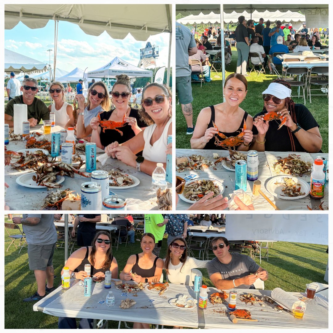 RiversEdge_LLC's tweet photo. It's not summer in the Mid-Atlantic without crabs. The RE team was thrilled to be back at one of our favorite annual events, the @ABCDelaware Crab Feast. Here's to cracking claws, catching up, and doing it all again next June! https://t.co/YWvWfygFE1