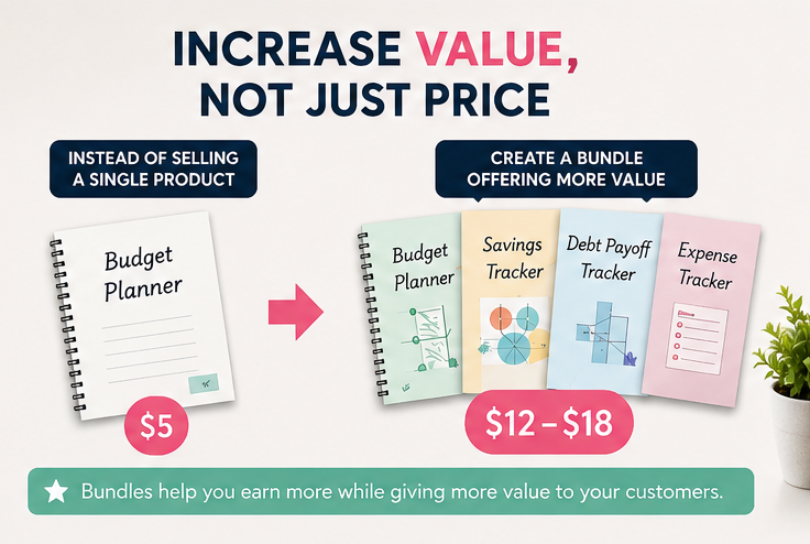RemoteEarning's tweet photo. Want higher sales without competing on price? 💰

Don't just sell one product—create a bundle that offers more value. Customers get more, and you increase your average order value. 🚀

#DigitalProducts #EtsySeller #OnlineBusiness #PassiveIncome #Ecommerce #RemoteEarningHub https://t.co/6QRZ4Yc90y