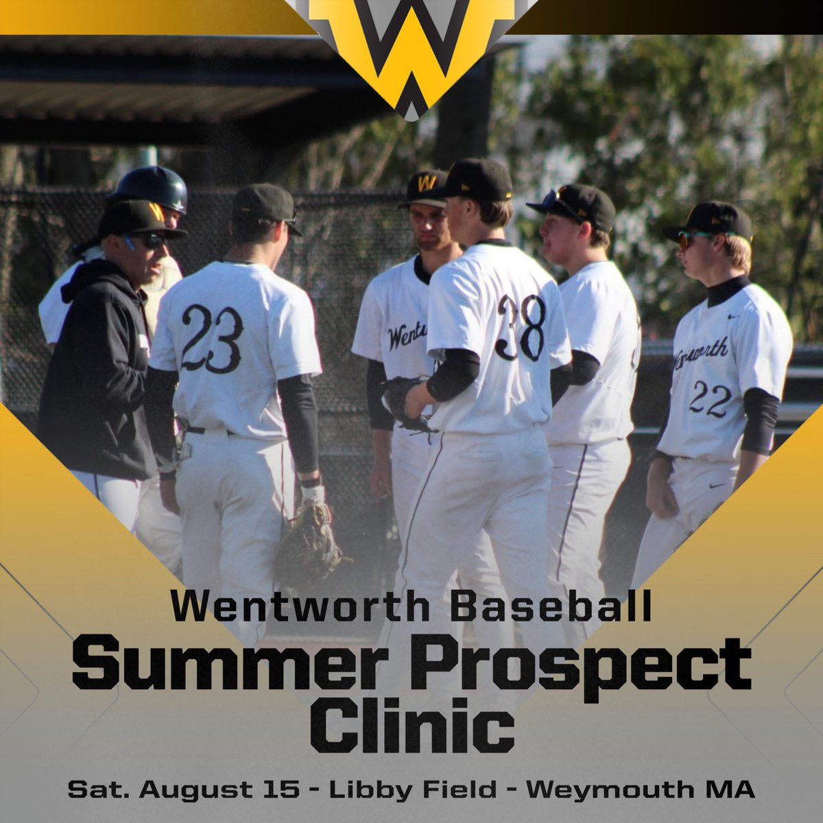 Witbaseball's tweet photo. One month away!!!  Reminder that we will be having a Prospect Clinic for our program on Saturday, August 15th at Libby Field in Weymouth! The clinic willI run from 10am to 3pm. If interested, see the link below, or visit https://t.co/AsotwpIb2X !
 https://t.co/ExjorMx5wF https://t.co/BEr5zPHE1K