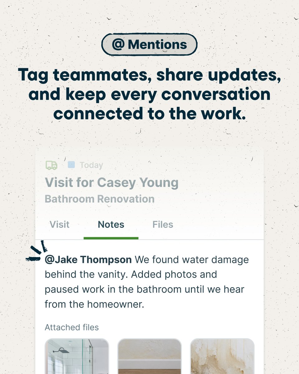 GetJobber's tweet photo. What’s new in Jobber? A lot, actually 👀…

Some top highlights:
📁Files &amp; Media Library
🎙️Jobber Voice for Field Teams
💬 @ Mentions
📊 Revenue Goals

Learn more about all these features (and more) here: https://t.co/MzUlIuNPup https://t.co/8r5sBvaG96