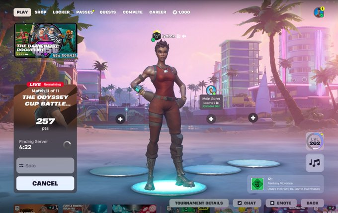 lydroxfn's tweet photo. @FortniteStatus fix your game! Not winning skin cause i get keyed from a div 1 player in keyer game + 4 min que? holy raigebait...

@l3enyFN @Benxr27 https://t.co/a9ffmfQvFx