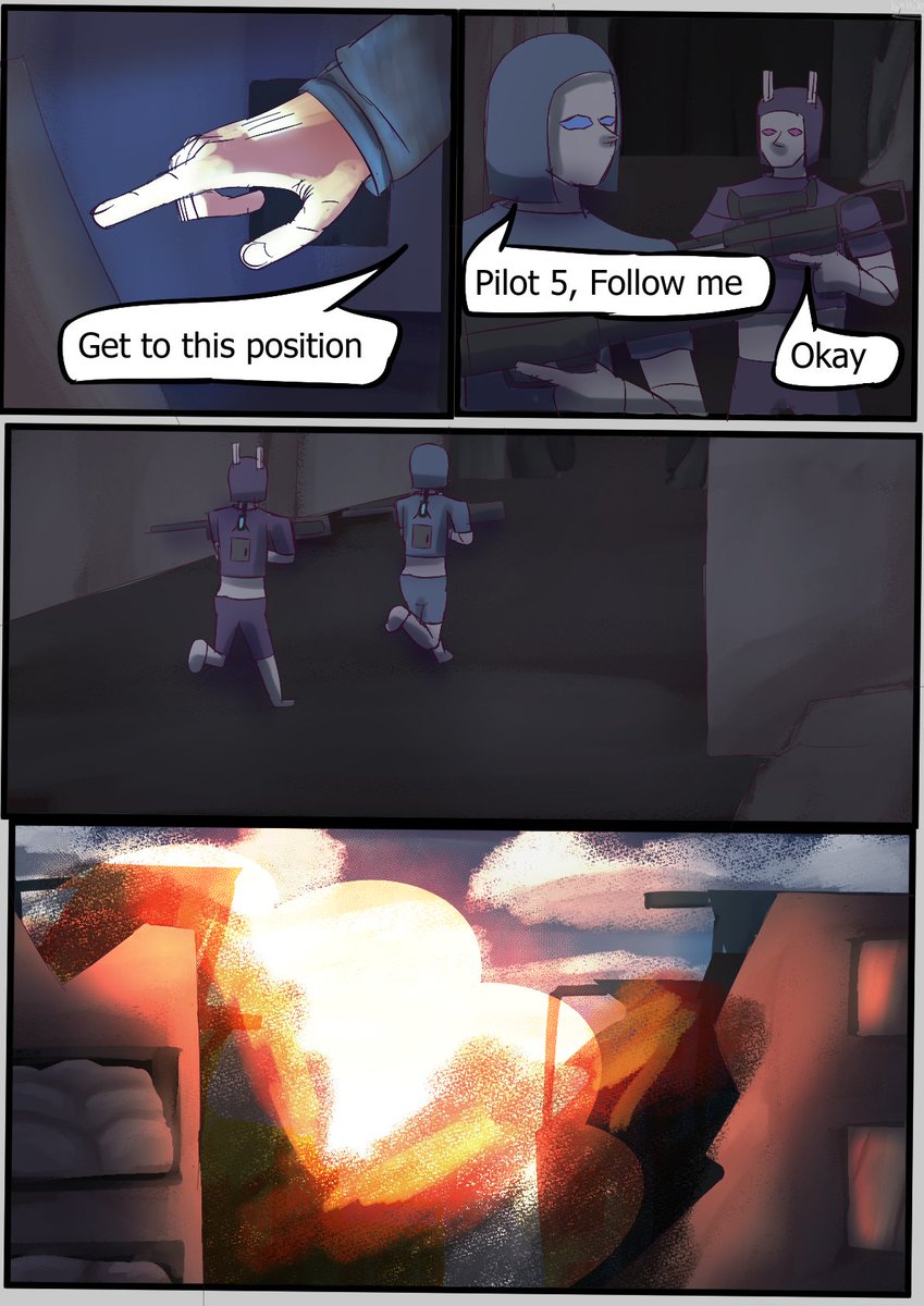 bellis171's tweet photo. Hey everyone!, here is two pages of the fighters.
see you all in the next post.
#webcomic #comic #chapter2 #page #comicpage #owncharacter #oc #robot #purple #gray #digital #digitalcomic #robot #owncharacters #blue #man #artistsoftwitter #artist https://t.co/Vu8FfW4D6b