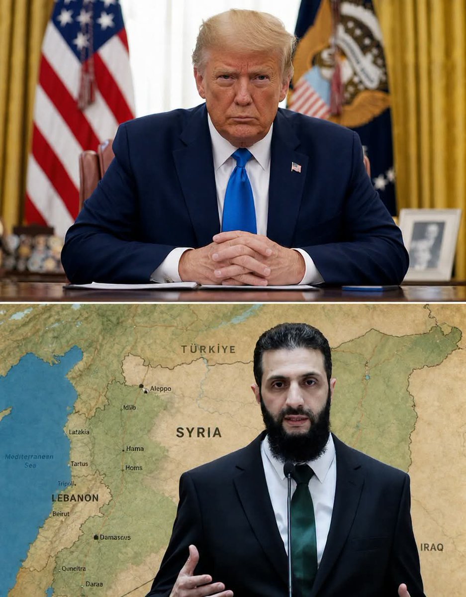 sameh_asker's tweet photo. عاجل: ترامب لفوكس نيوز: سيتولى أحمد الشرع التعامل مع حزب الله وسيفعل ذلك بطريقة مختلفة وهو لن يهدم المباني.

هذا يعني أن فيه اتفاق عمله الجولاني مع ترامب ونتنياهو يحتل فيه أجزاء من جنوب #لبنان مقابل أشياء يحصل عليها تنظيم القاعدة في #سوريا، مثل غض الطرف مثلا عن مذبحة الدروز والعلويين والأكراد..

المؤكد فيه طبخة بتطبخ لسوريا ولبنان معا

فبعد فشل إسرائيل في نزع سلاح المقاومة وعجزها التام عن تأمين حدودها الشمالية جاء دور تنظيمات السلفية الجهادية التي كانت ولا تزال خير معين وحليف صادق للولايات المتحدة وإسرائيل..

دول الإرهابيين اللي صدعونا بتحرير فلسطين والموت لأمريكا، وتكفير الأنظمة والشعوب العربية ووصفهم بالطواغيت، ومع أول اختبار لدولتهم لاقيناهم كشفوا عن وجههم الجقيقي أنهم عملاء وحلفاء للكيان الصهيوني..

برأيكم: هل سيتجرأ الجولاني ويفعلها؟..وماذا لو رفض أو شعر بالجبن مثلا لاحتمالية تدخل إيران..كيف سيعاقبه ترامب ونتنياهو بعد نكوصه عن العهد؟ وهل ستصمت العراق والأردن ومصر عن توسع الجولاني عسكريا خارج حدود دولته؟..وهل سيعني ذلك زيادة في نفوذ الإخوان المسلمين وتهديدهم للأمن القومي للدول العربية؟

Image Made With Ai