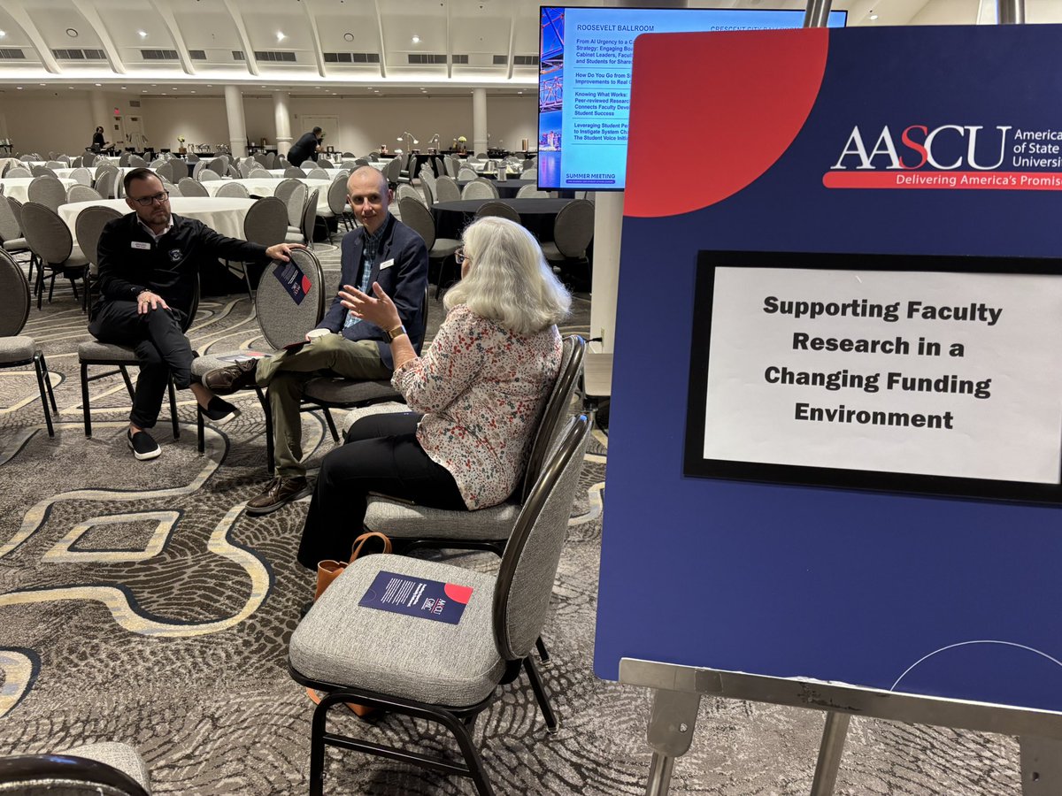 AASCU's tweet photo. Attendees are examining strategies to strengthen grant-seeking efforts, expand partnerships, and help faculty remain competitive for external funding during a session led by AASCU Consulting.

Learn more: https://t.co/Dc0ea4qxZt

#ASM26NOLA https://t.co/7BXsy5yR9X