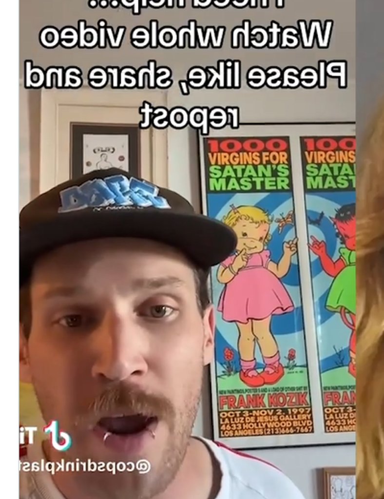 MykGodz's tweet photo. @libsoftiktok What's that poster say about 1,000 virgins? Who are they for? What's this guy and his wife really up to? https://t.co/Qg26z1AvH4