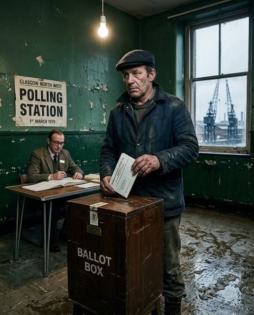 SovereignBain's tweet photo. In 1979 Scotland voted yes to its own parliament. It did not get one. 🏴󠁧󠁢󠁳󠁣󠁴󠁿👑🗳️
This is one of the strangest and most quietly bitter episodes in modern Scottish history, and most people outside Scotland have never heard of it. On the first of March 1979, Scots went to the polls to vote on devolution, on having an assembly of their own in Edinburgh for the first time since 1707.
They voted yes. Fifty two percent of those who turned out said yes. In an ordinary election, that settles it.
But this was not an ordinary election. A backbench amendment had been quietly attached to the legislation, and it said that the yes vote had to represent at least forty percent of the entire registered electorate, not just of those who actually voted. Not forty percent of the votes cast. Forty percent of every name on the roll, including people who had moved away, people who were ill, people who had died and not yet been struck off the register.
Scotland's yes vote came to just under thirty three percent of the electorate. So the assembly did not happen. The dead, in effect, had been counted as no. 
What followed was eighteen years of a government Scotland had not voted for, and a slow, hardening conviction across the country that its voice could be heard and then simply set aside on a technicality. When the parliament finally came in 1997, the yes vote was overwhelming. The waiting had done its work.
A nation can survive being outvoted. What it does not forget is being told that its vote did not count.