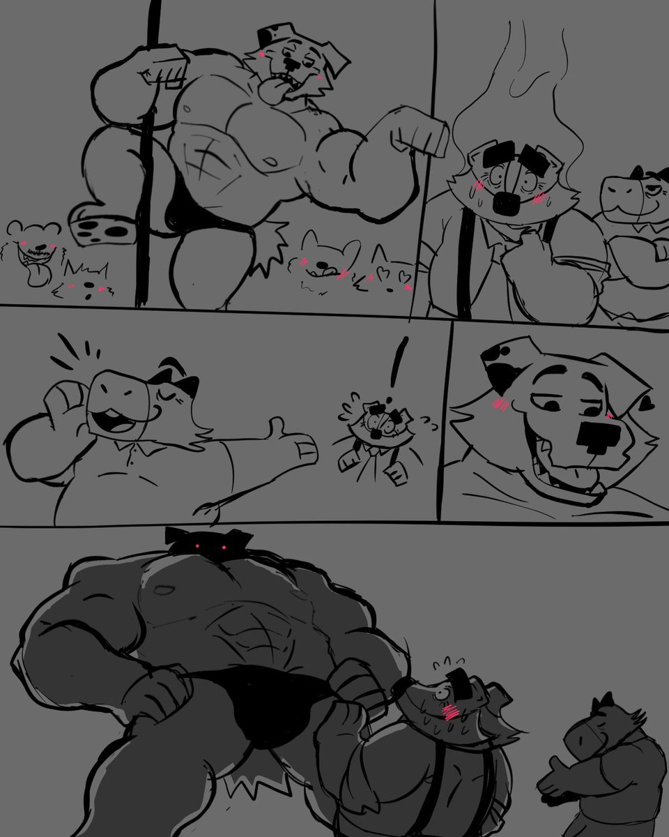 BorderlineBeast's tweet photo. [suggestive] Dumb sketch comic that was drawn without second thought https://t.co/LJvI1z6LUy