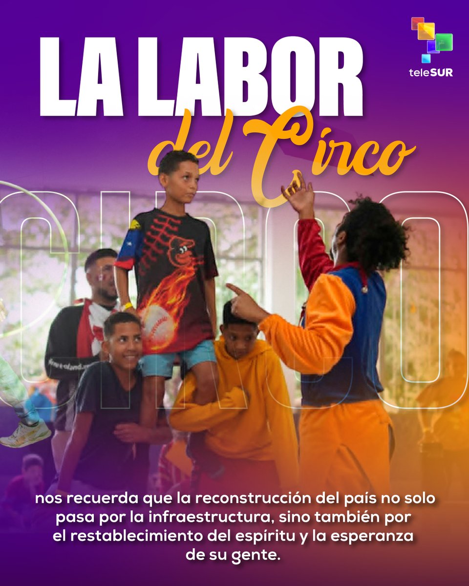 VidasTelesur's tweet photo. El circo no solo es espectáculo, sino una poderosa herramienta de sanación emocional para una población que enfrenta una de las peores tragedias de su historia reciente.🤩🇻🇪👏🏻🤡 https://t.co/0PnUSEDQUL