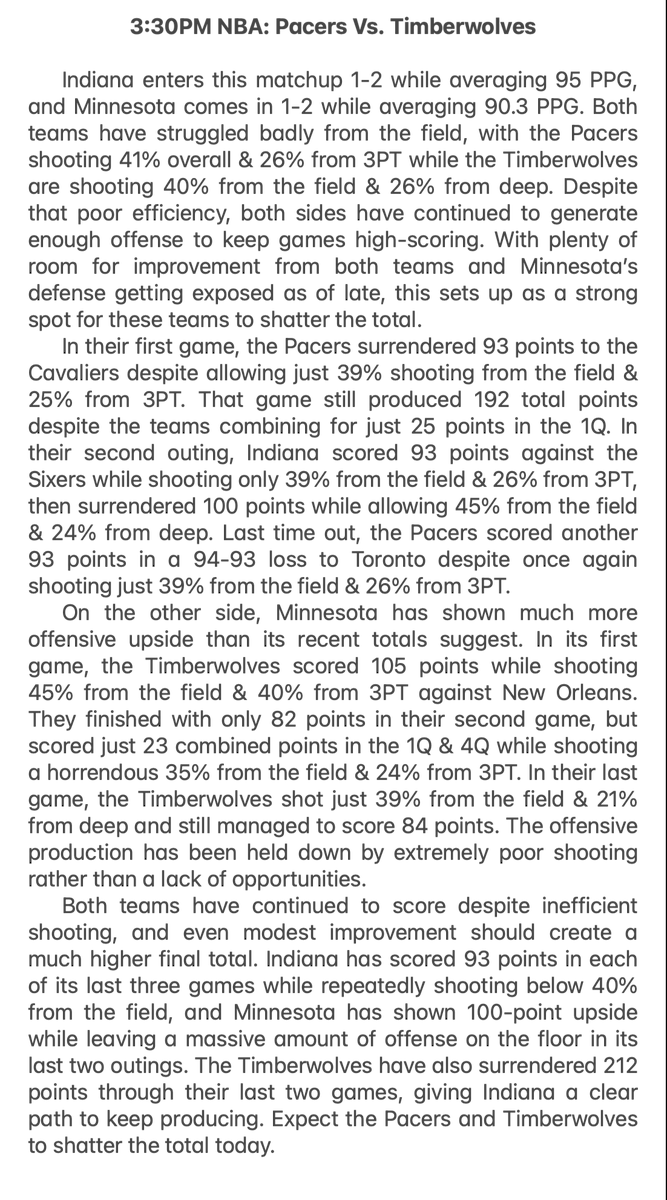 SRCGROUP2K's tweet photo. Today’s NBA Free Plays
🏀IND MIN Over 186.5 -112
🏀PHI +5.5 -105
🏀IND TTO 92.5 -110
🏀MIN TTO 94.5 -110
🏀PHI TTO 88.5 -115
🏀ORL TTU 94.5 -120

Bring the Energy &amp; Let's Cash!

#Betsmarter #GamblingX https://t.co/UvQxqUy0EJ