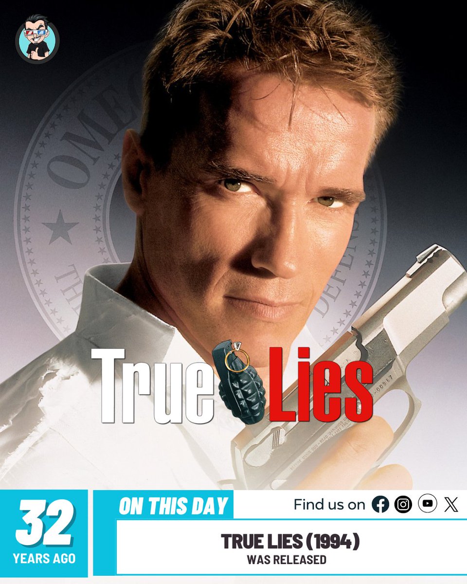 joblocom's tweet photo. True Lies (1994) was released 32 years ago! 🎥
 #TrueLies #ArnoldSchwarzenegger #JamieLeeCurtis #JamesCameron #TomArnold https://t.co/IuygMzv5dw