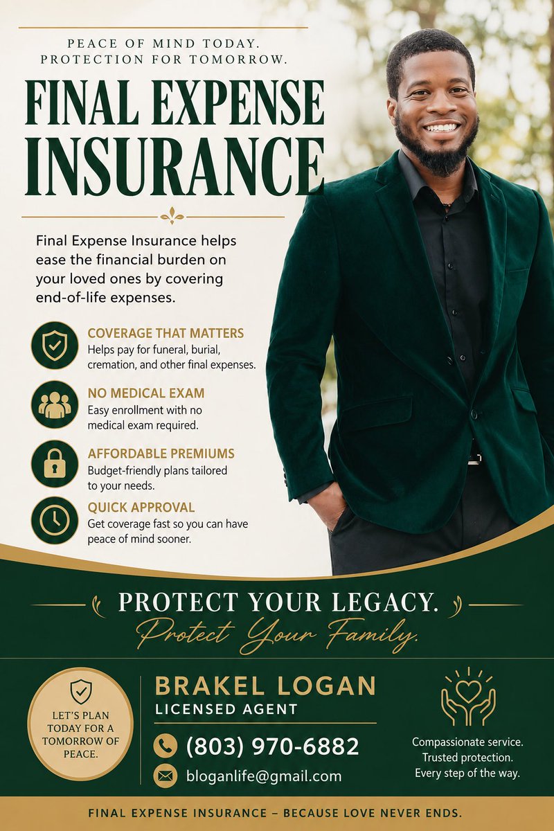 ddikadolb's tweet photo. Licensed in South Carolina, North Carolina, Georgia, Virginia, and Maryland. Coverage for everyone between the ages of 1 month to 85 years old. Don't wait before life hits you and try to get coverage. A phone call is all it takes. https://t.co/CXQdtOCyEj