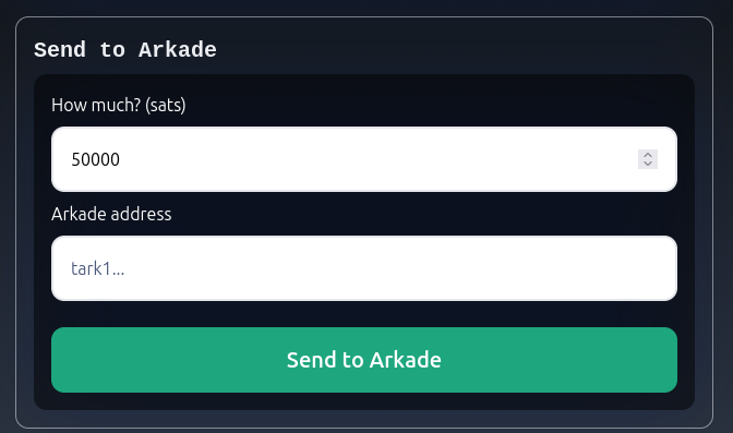 benthecarman's tweet photo. Mutinynet faucet now has official @arkade_os support thanks to @MrKukks! https://t.co/hFFdSFpihw