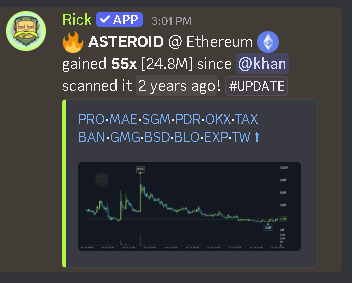 khan_fights's tweet photo. bruh i scanned $asteriod 2 years ago. rick always shoving fumbles in my face lmao https://t.co/5FWgCGbeSV