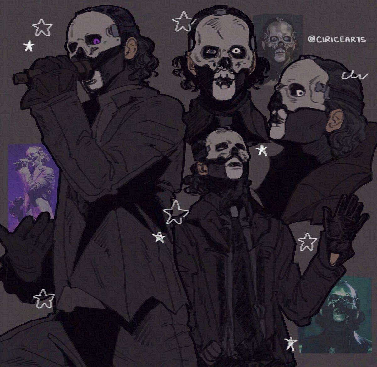 ciricearts's tweet photo. some of my ghost fanartttt #thebandghost https://t.co/7pWkR18HFr