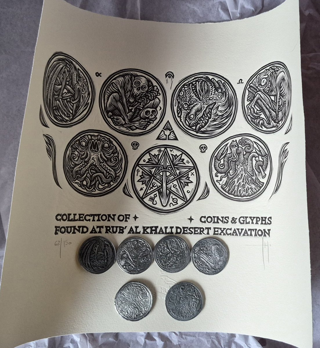 Xuanin59's tweet photo. Recién llegadas las Necronomicoins de @tomashijo
una p... maravilla https://t.co/neFVXLRZJA