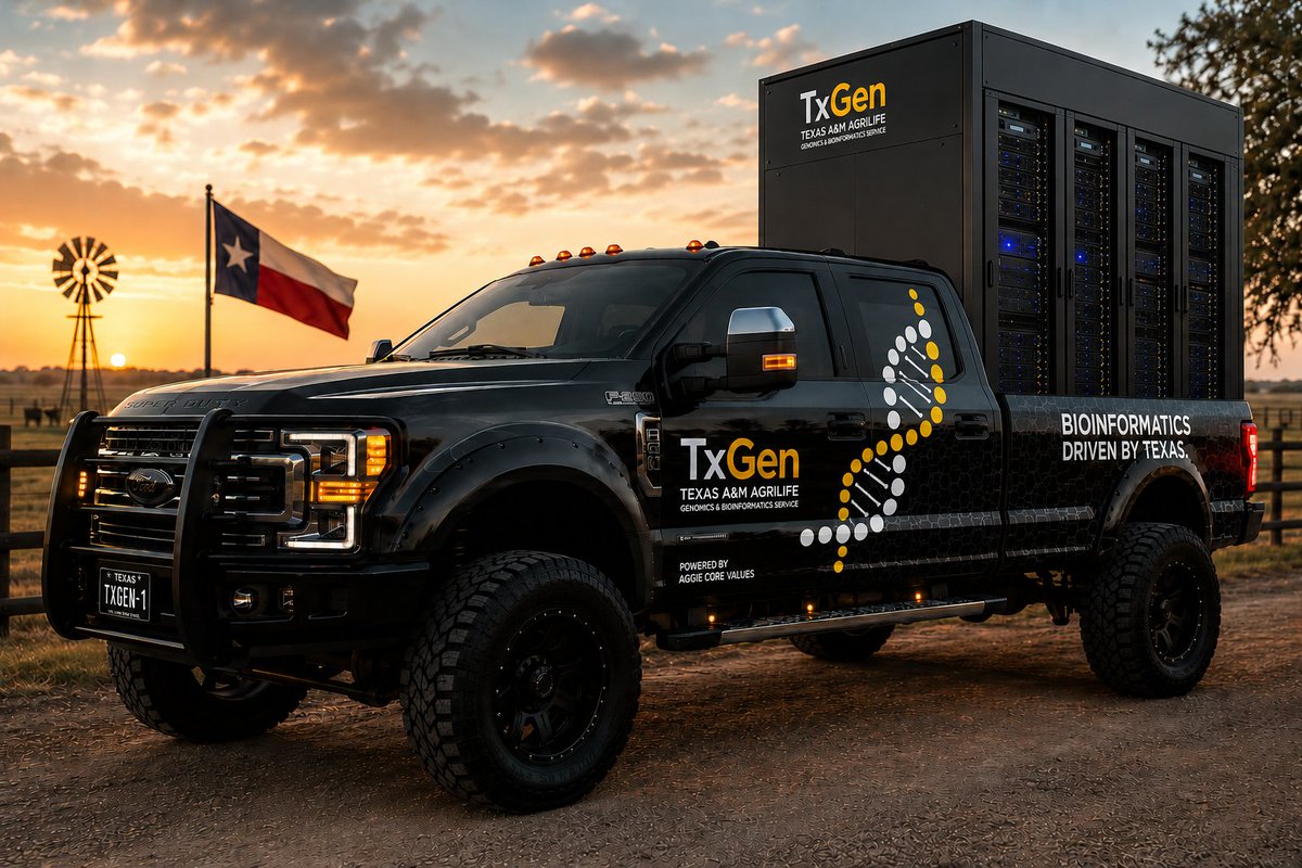 BioMath's tweet photo. Seeing posts on @LinkedIn about @Illumina's mobile bioinformatics workstation vehicle. Makes me think we need a pickup-based, @txgen bioinformatics vehicle for when your field study results just can't wait. https://t.co/VAUZ8MfQOk