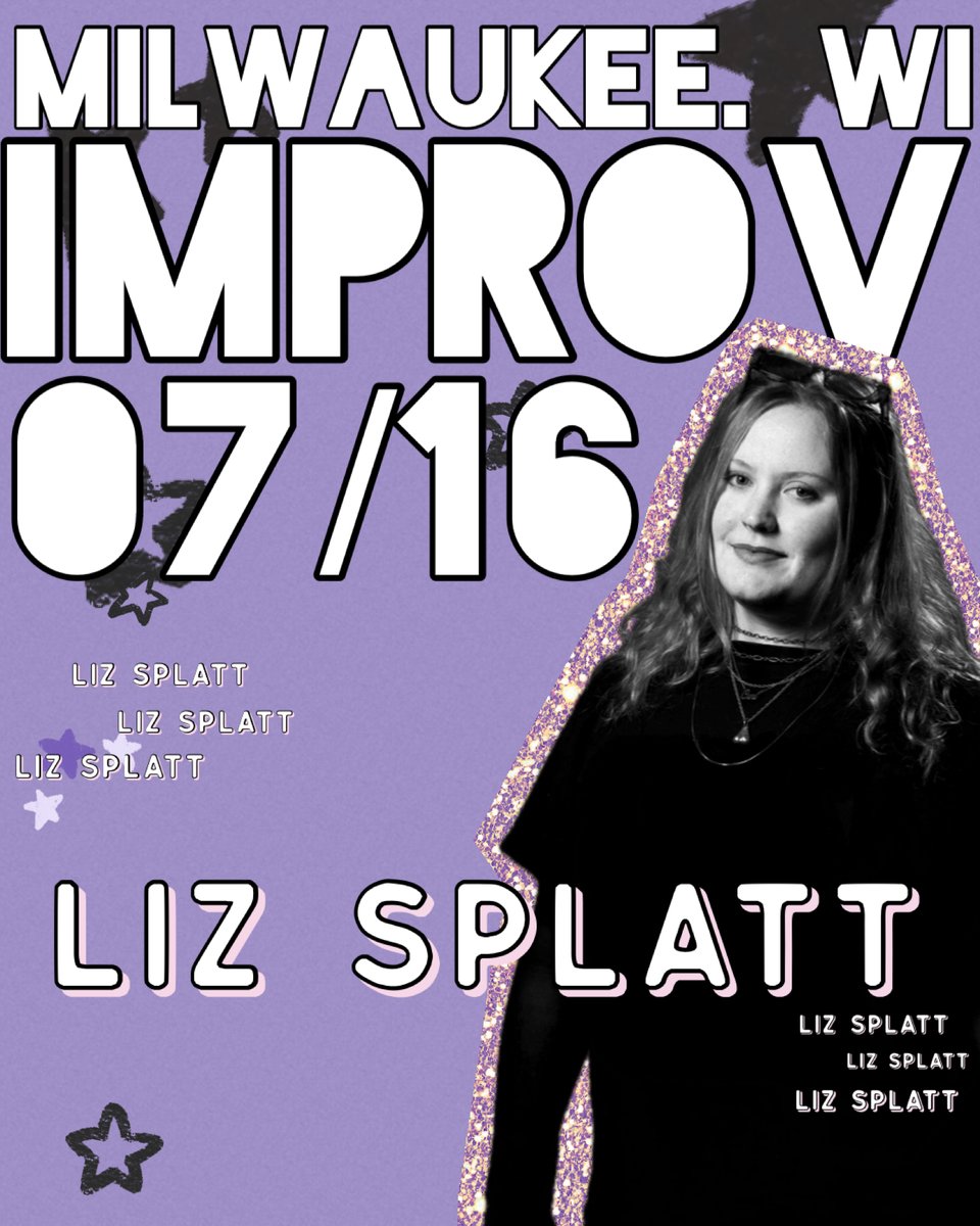 ImprovMilwaukee's tweet photo. Tomorrow night! Liz Splatt is at the Milwaukee Improv.

Funniest Comedian in Austin 2024, a regular at Joe Rogan's Comedy Mothership, and a Skankfest Vegas standout.

Ticket link in bio.

#LizSplatt #MilwaukeeImprov #MKEComedy https://t.co/gSvEL5tnoz