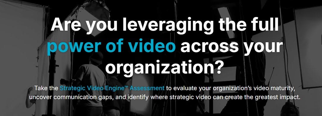 6STRONGMEDIA's tweet photo. Are you leveraging the full power of video across your organization? Take the 3-minute assessment. Your score may surprise you: https://t.co/FkPmuHe3JS
#videosmadesimple #funfilmcrew #nohasslealldazzle #6STRONGMEDIA https://t.co/PYcjGuFkYK