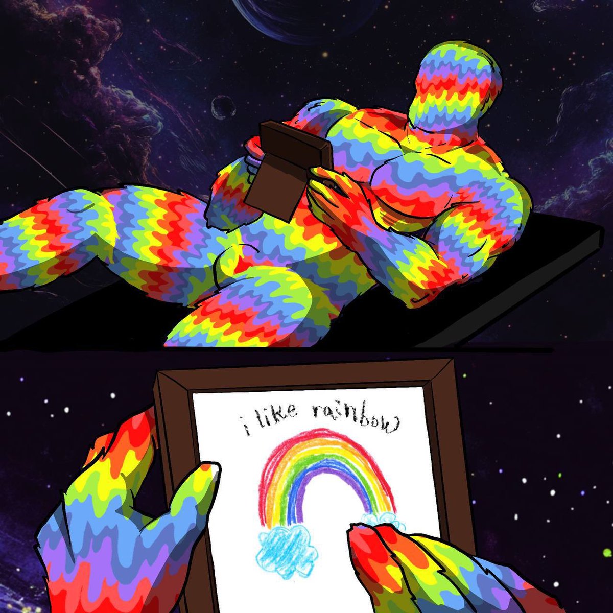 rainbowonhood's tweet photo. @fxnction Blast into $RAINBOW.

OG Matt Furie Arts style launched on @bowdotfun 

0xe3b93ae487e178466e58db9d050961d3cbc2bb03 https://t.co/hUoY5wb3zf