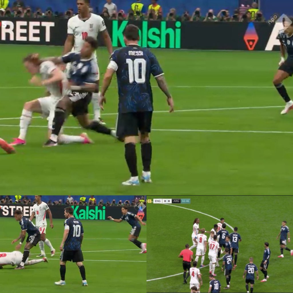 MatchReportH's tweet photo. 🚨 Rio Ferdinand Sends Message to Referee During England vs Argentina Semi-Final

🗣️ Rio Ferdinand: “Just let the game be decided by the players.”

“England vs Argentina was always going to be emotional, intense and full of controversial moments, but my biggest concern right now is the officiating. I just hope the referee can keep things fair and consistent for both teams.

“We’ve seen Thomas Tuchel animated on the touchline from almost the first whistle. He’s been complaining about several decisions and clearly feels England haven’t received some of the calls they should have. Whether you agree with him or not, it’s obvious the officiating has become a talking point already.

“This is a World Cup semi-final, not an ordinary match. The players have worked for years to get here. The last thing anyone wants is for the headlines tomorrow to be about the referee rather than the football.

“Argentina have had their moments, England have had theirs, and the game has been played at a tremendous intensity. That’s exactly why the referee needs to stay calm, stay focused and apply the same standard to both sides.

“I don’t want England fans talking about decisions. I don’t want Argentina fans talking about decisions. I want people talking about great football, great players and a great semi-final.

“At this level, one mistake, one soft foul or one missed incident can change the course of a World Cup. My message is simple: let the game be fair, let the players decide the outcome, and make sure the best team reaches the final because of what they did on the pitch—not because of a refereeing controversy.”

 #ENGARG
