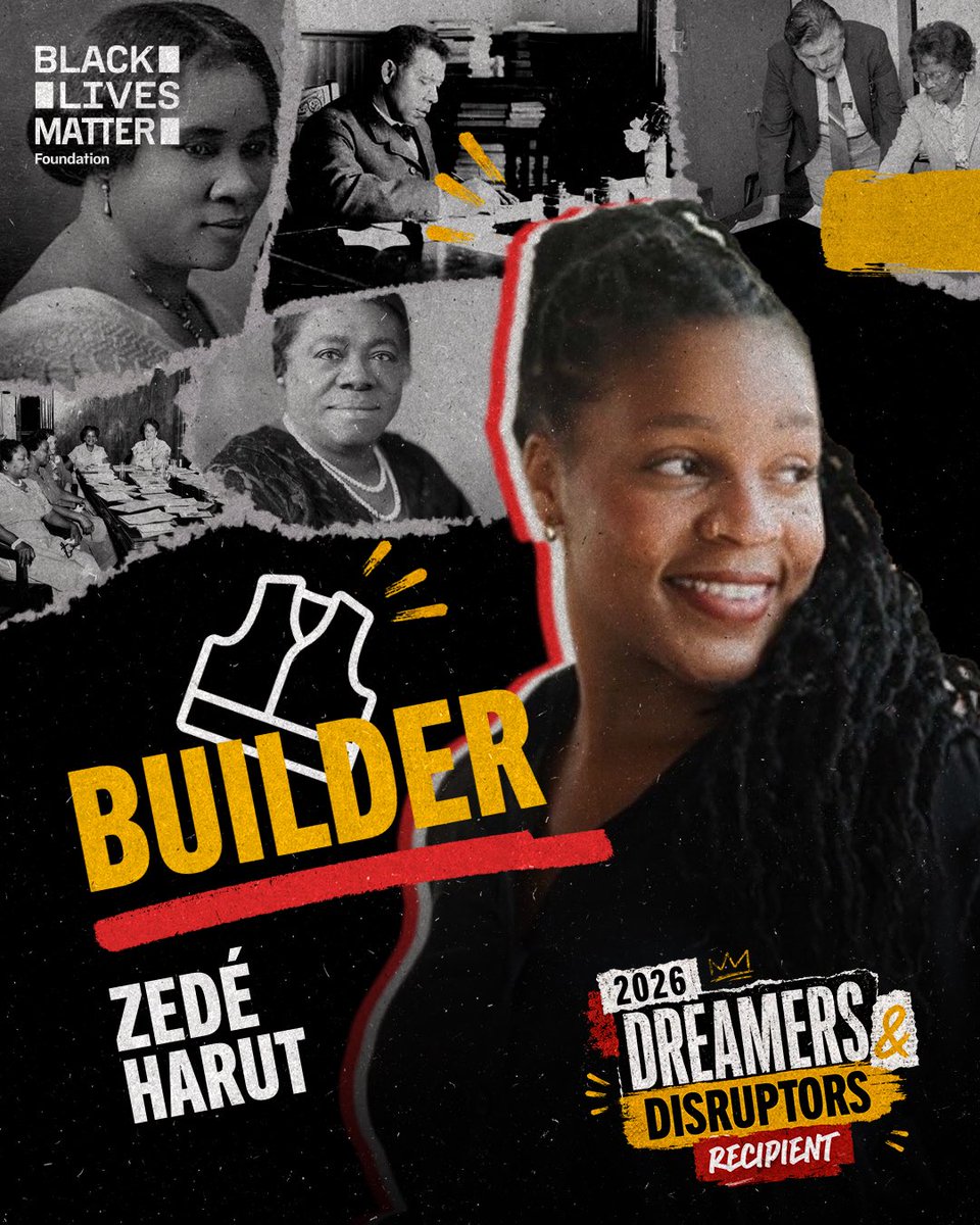 Blklivesmatter's tweet photo. Black culture lives in the systems we build to care for one another.

Representing BLM's Culture pillar, this year's Builder Award recipient, Zedé Harut is reimagining what community care looks like. Through Seeds Worth Sowing and the Community Welfare System, she's creating a blueprint rooted in mutual aid, shared leadership, and lasting stability, proving that the strongest solutions are built by the very people they serve.

Zedé, thank you for building a foundation that Black families can leverage to thrive for generations. 💐 

#BLMAwards2026