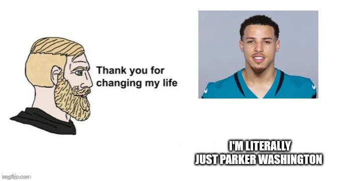 ScottBarrettDFB's tweet photo. When all three Jacksonville WRs were on the field at the same time last year...

Yards per Route Run

1. Parker Washington (3.23)
2. Brian Thomas Jr. (1.58)
3. Jakobi Meyers (1.50)

Target Share

1. Parker Washington (32.1%)
2. Jakobi Meyers (25.9%)
3. Brian Thomas Jr. (21.0%)

@FantasyPtsData