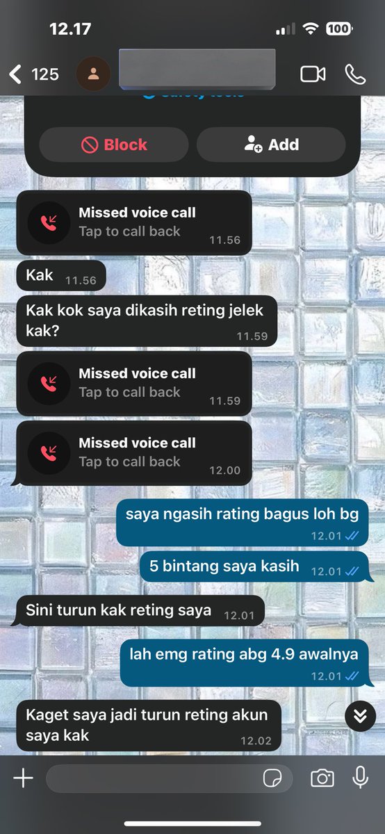 akumuteyaa's tweet photo. @Ibupkkcerewet baru bgt kejadian tdi siang, order sfood trs minta tlg gantung di pintu kos aja, pas baru diambil tbtb ada tlp msuk di sopi, kirain notif yg telat msuk gitu, lgsung aku kasih rating 5, abis itu ditelp lgi bbrp kali tp ga aku angkat, malah neror ke wa &amp; marah2 ga jelas tanpa bukti https://t.co/VveeBPVZEL