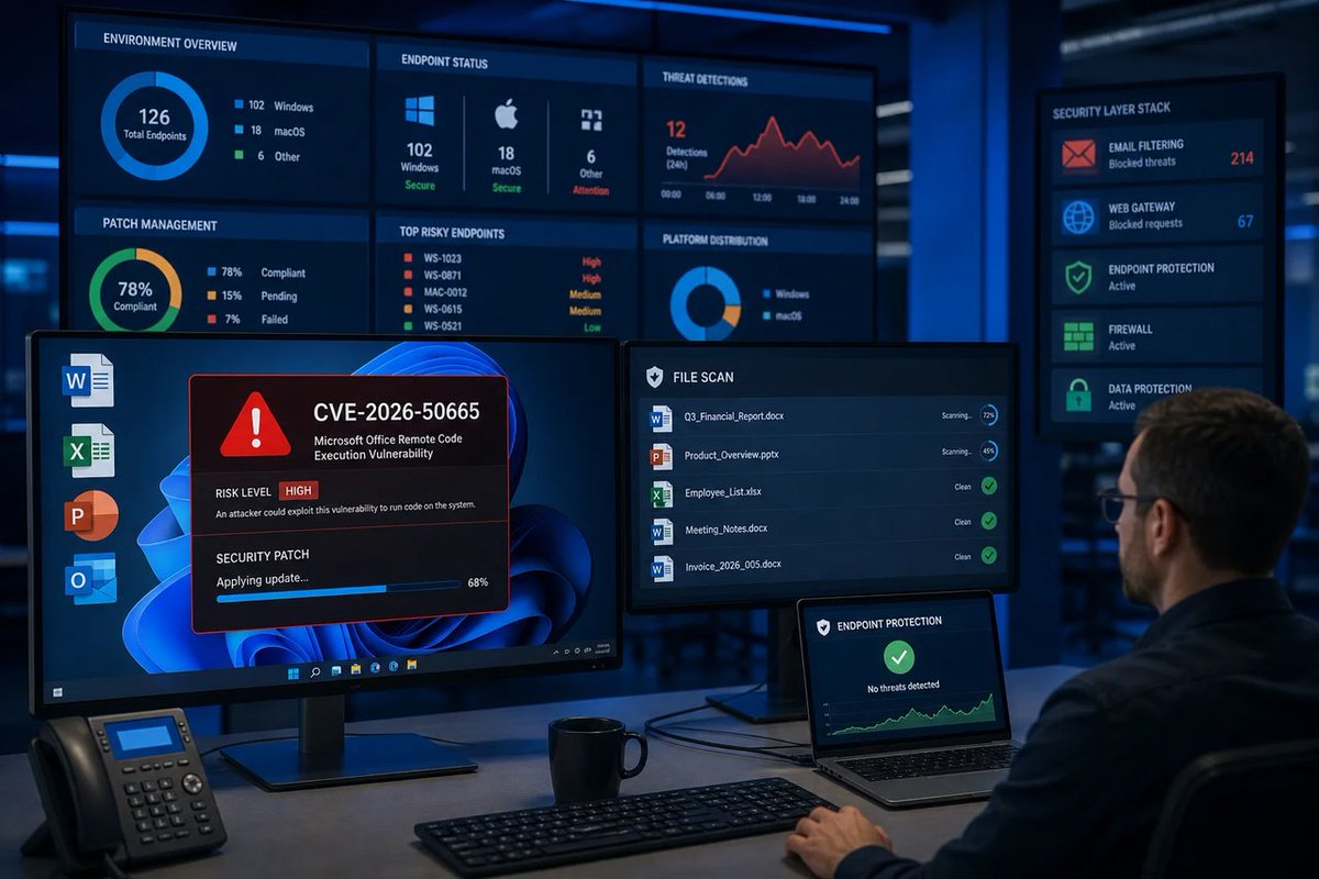 windowsforum's tweet photo. đȘ Officeâs latest feature: reading memory it absolutely shouldnât. CVE-2026-50665 can expose data and impact system security, so patching beats discovering your documents have roommates.
https://t.co/4ybsUuL9cj
#MicrosoftOffice #SecurityUpdates #PatchManagement #Cve202650665 https://t.co/g14FCzDJCg