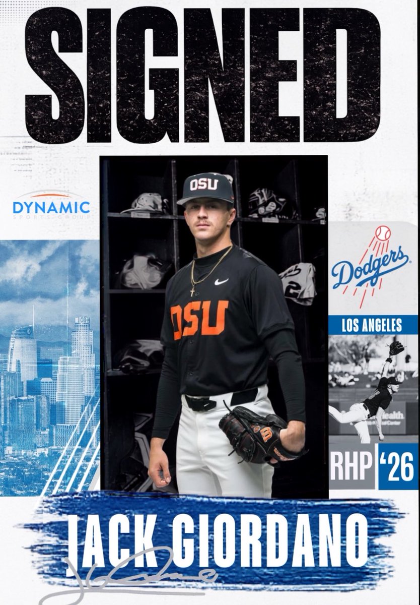 phpatriotsbsbl's tweet photo. We are so thrilled for our very own @JackGiordano34 to be taking the next step in his baseball journey with the @Dodgers organization! https://t.co/v2fdz3ka7U