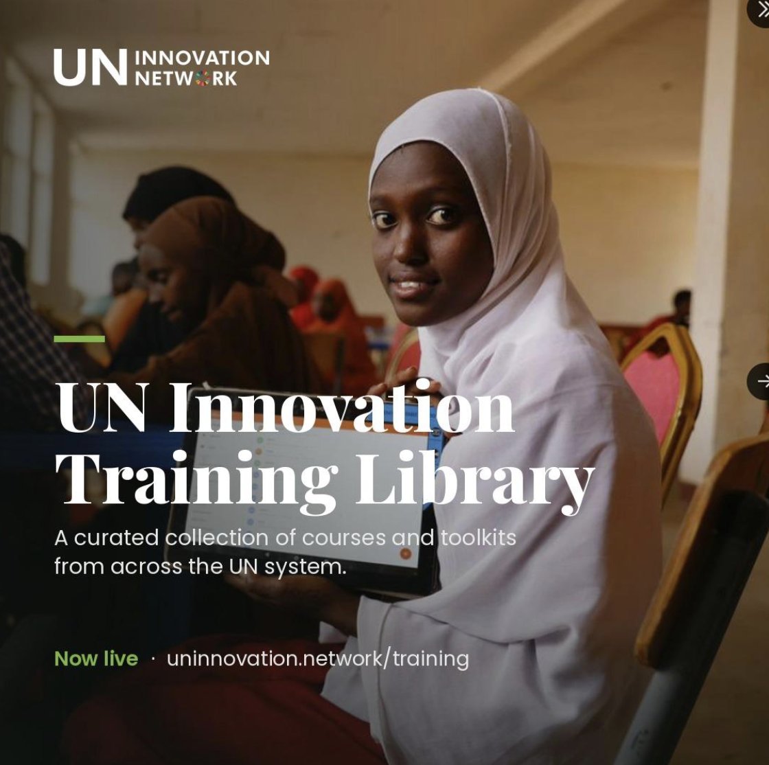 ddintorg's tweet photo. 📌 Te invitamos a explorar la Biblioteca de Capacitación en Innovación de la ONU, que incluye lo siguiente (en inglés):
✅ Cursos sobre métodos y enfoques de innovación.
✅ Recursos de aprendizaje sobre inteligencia artificial y transformación digital. https://t.co/YJjh0Jnoa2