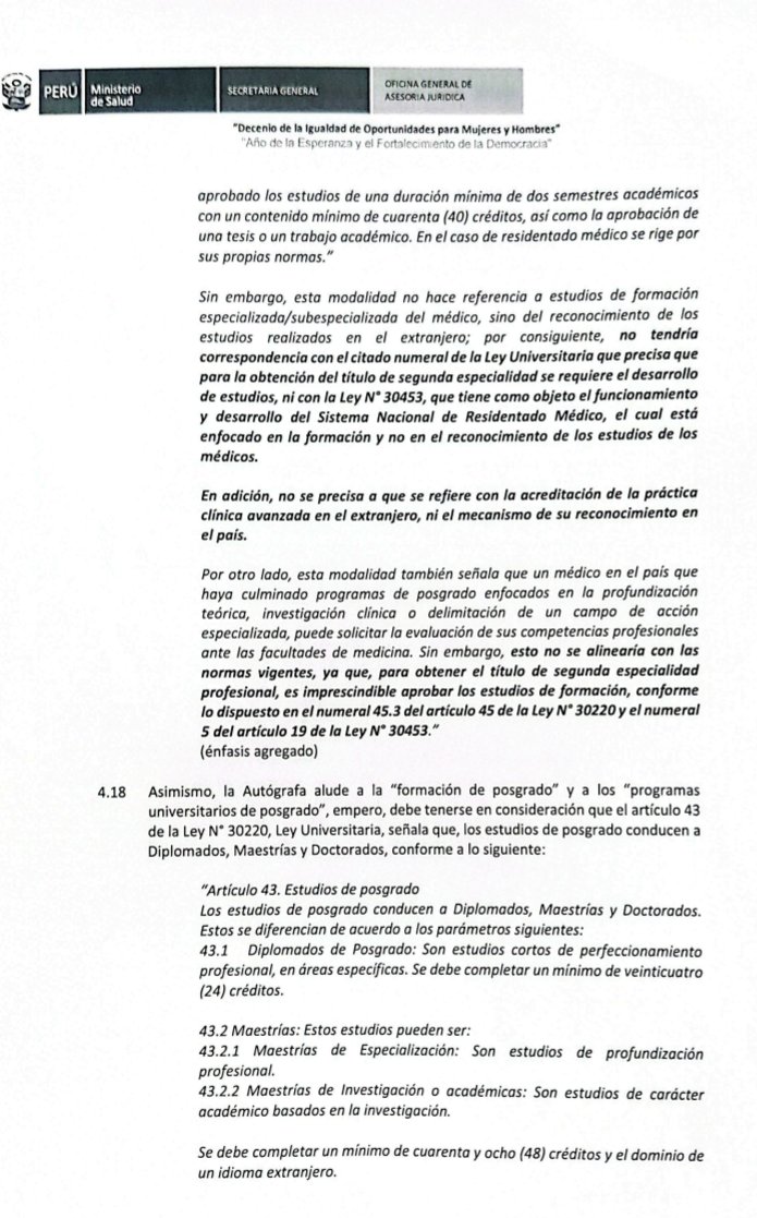 jfowks's tweet photo. El 20 de julio vence el plazo para que Balcázar observe la ley, promovida por el fujimorismo, que amplía modalidades para certificar el residentado médico con cursos de poca duración y dudosa calidad, a diferencia de los tres a cinco años de servicio exigidos en la actualidad https://t.co/hEwzJ8iuw6