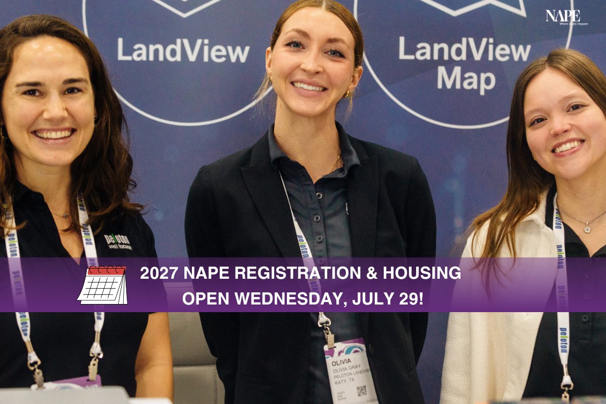 NAPE_Expo's tweet photo. We are just 14 days away from 2027 NAPE Summit registration and housing opening! Here's how you can be the first to close the best deal of the year and secure your hotel room:

1. Set a calendar reminder for Wednesday, July 29 at 10AM CST.
2. Email subscribers are the FIRST TO KNOW: sign up here https://t.co/kN0hxcgZb5
3. Follow NAPE Expo on LinkedIn, Facebook, X and Instagram.
4. Tell your colleagues, supervisors and direct reports to follow steps 1 through 3!

The NAPE Experience always delivers real market insights, deals, new partnerships and connections that stand the test of time. What happens at NAPE can't be replicated — you have to join us to see it for yourself!

📍 2027 NAPE Summit | Feb. 3-5, 2027 | Houston, TX | GRB Convention Center | Visa invitation letters are available.
#WhereDealsHappen #NAPE2027 #EnergyForIndustry #TheNAPEExperience