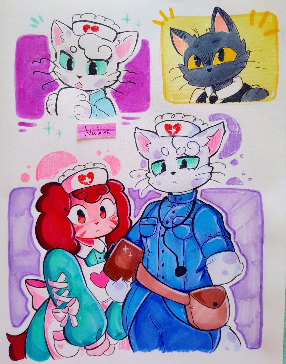 ChaleForever's tweet photo. Drawing them was fun ☕️❤️‍🩹
#animalhospital #animalhospitalroblox https://t.co/HeZAizkD3s