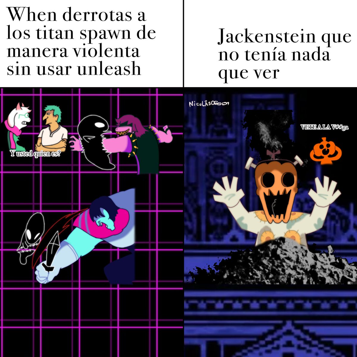 nicolig018's tweet photo. Derrotar a los titan spawn con ataques en ves de usar unleash, provoca que jackenstein no esté en castle town, curi de eso 
#Deltarune https://t.co/HSmGSMpGdO