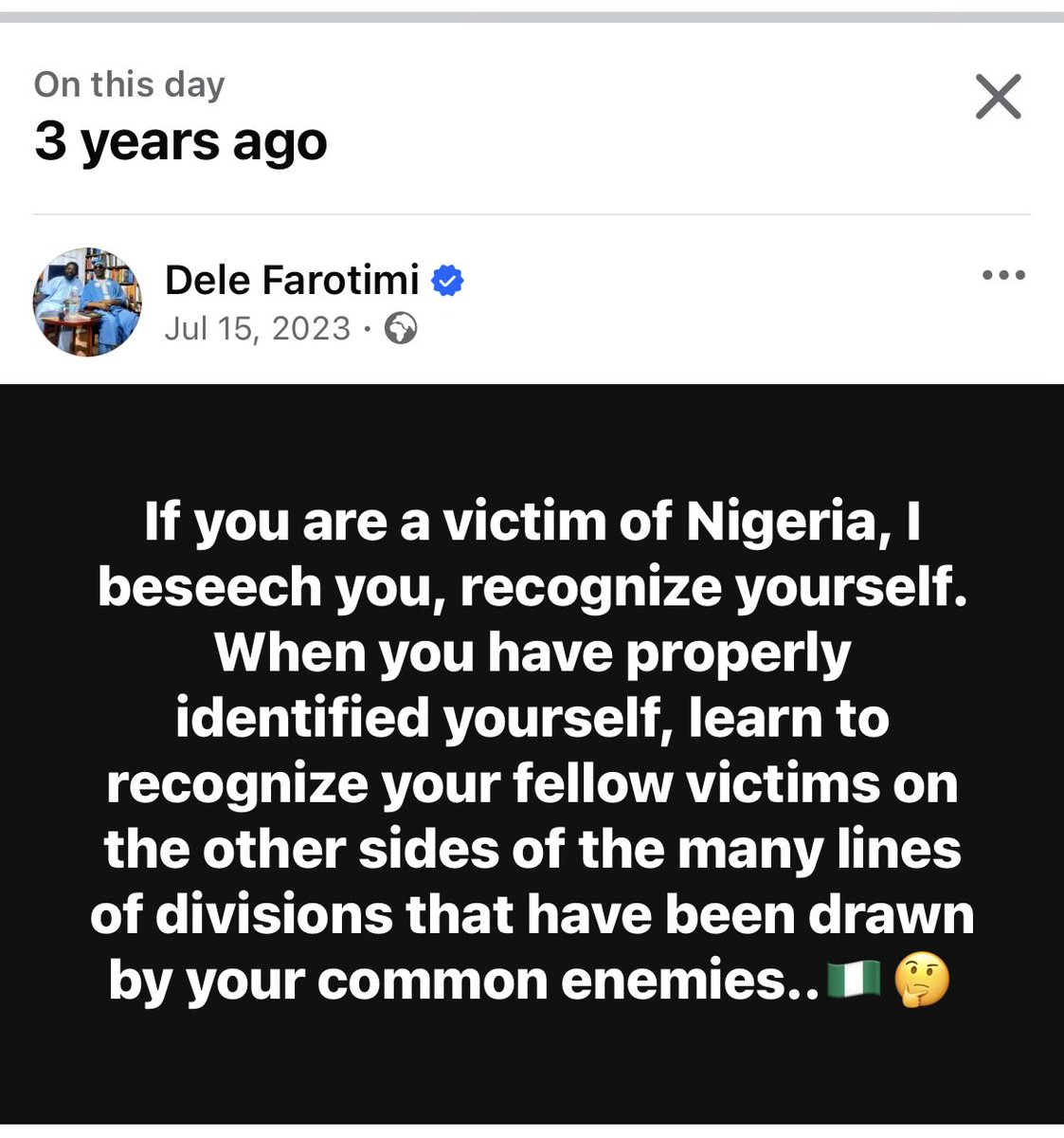 DeleFarotimi's tweet photo. Victims victimizing victims..🇳🇬🤔 https://t.co/nOMcaJFxgx