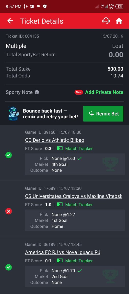 Miracle421321's tweet photo. @SportyBetNG @SportyBetNG you guys are thiefs...I was playing a live game(no next goal)you guys suspended a game and still added it to my slip...@SportyBetNG Give me my money https://t.co/ajvUAZ1ydx