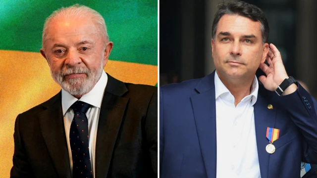 SodLinda's tweet photo. Não é Quaest nem Datafolha, trata-se do Confiável Instituto americano McLaughlin & Associates que foi contratado por Trump para sondar o brasileiro sobre vários tópicos! Um deles é o voto para Presidente que mostrou Flávio e Lula empatados, ambos com 45% de intenção de votos!