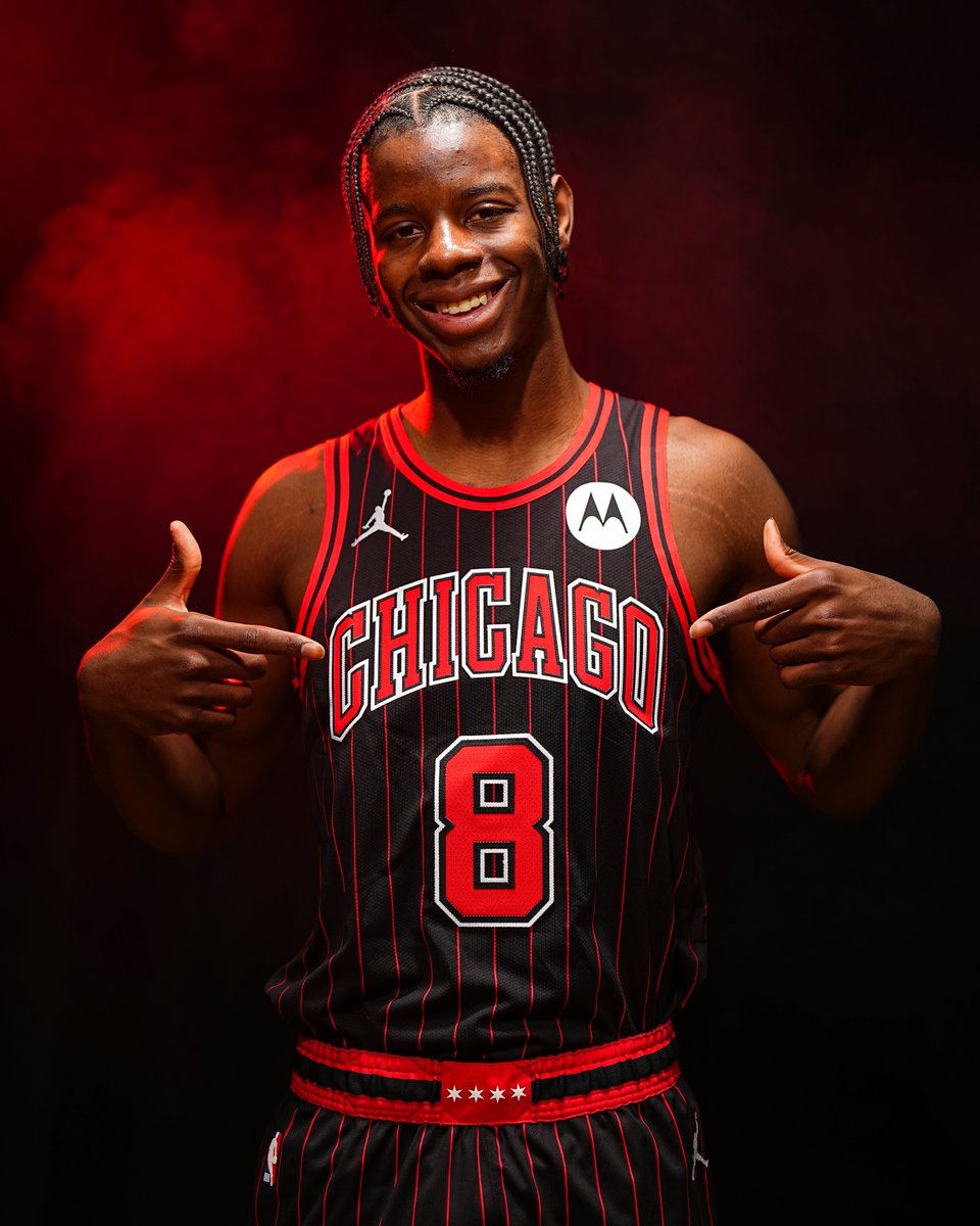 NBA's tweet photo. 4th overall pick @CalebWilson2025 is ready to get to work  📸 https://t.co/Z4zZChTF7A