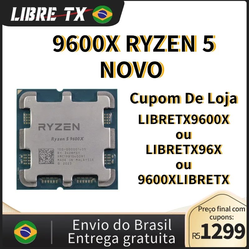macacodaspromo's tweet photo. ⚪️ Processador AMD Ryzen 7 9600X CPU AM5 Novo

💰 Valor: R$978,85

🎟 Cupom: 9600XLIBRETX + PDF06 + 309 moedas

👉 Link: https://t.co/SH7UmTA5ON
❗️Apenas no APP, vai abrir na peg de moedas, clique no 1° anúncio (se não aparecer, vai na aba BRASIL)… https://t.co/ahDaNKlhSL
