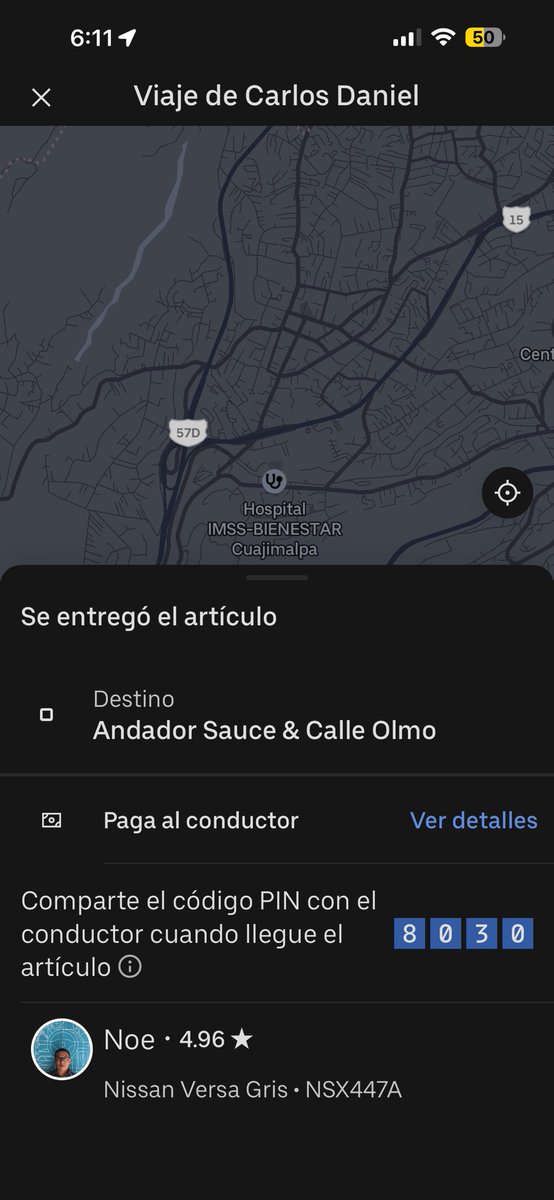 __fruta__'s tweet photo. @Uber_MEX  qué onda con tus conductores que ponen que ya llegaron al punto de entrega y ceroteee aún estaba a a5 minutos ah y finaliza el viaje y se lleva el envío eso es robo aquí y en China aparte de todo se estaciona muchas casas adelante de donde era 
Y nota súper grosero https://t.co/uZ4P2JY6rJ