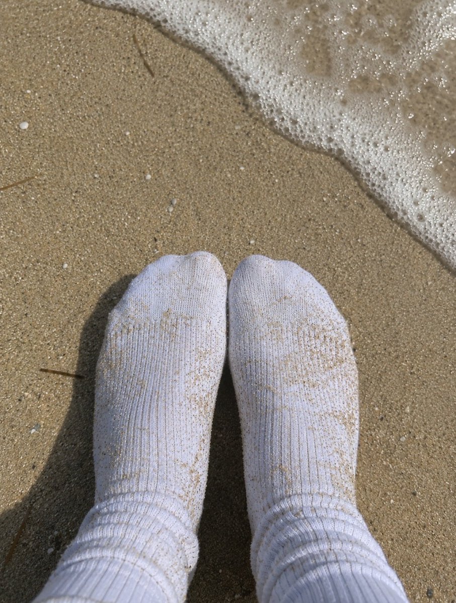 SoftSolesBecky's tweet photo. Dirty little piggy’s in the sand👣👅 
💵for pics with no socks 
#freshly18 #feetworshi̇p #paybills #cumtoes https://t.co/EJ3WkttR8S