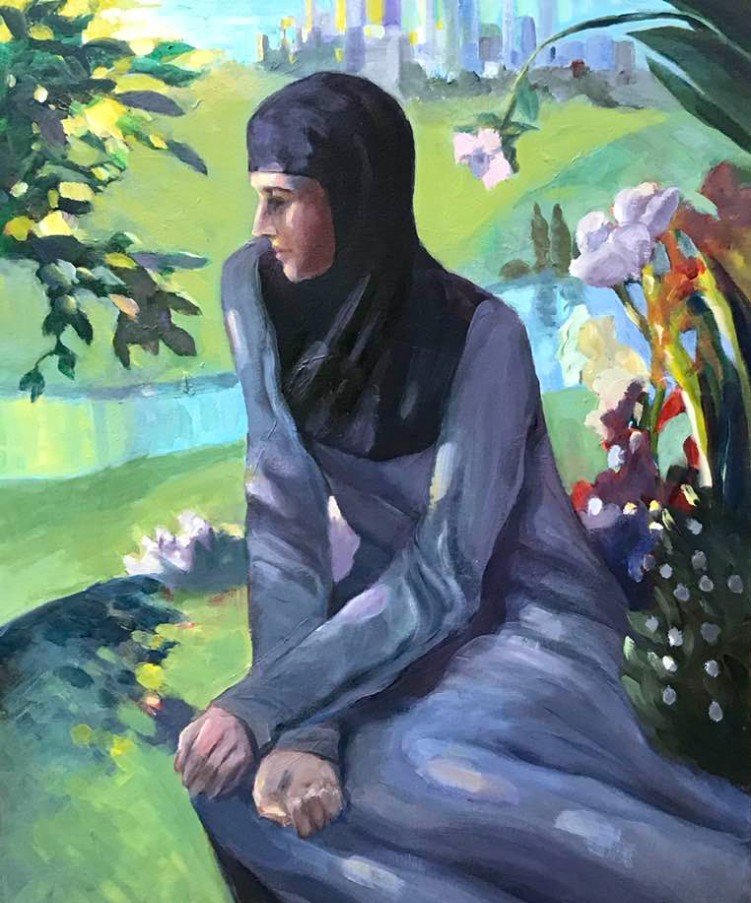Alice12210ff's tweet photo. Today, I watched a painting made by a friend, and to my surprise, I could sense the sadness of that lady from it.
I think most Muslim women would want freedom. https://t.co/Fcj1XKYCY8