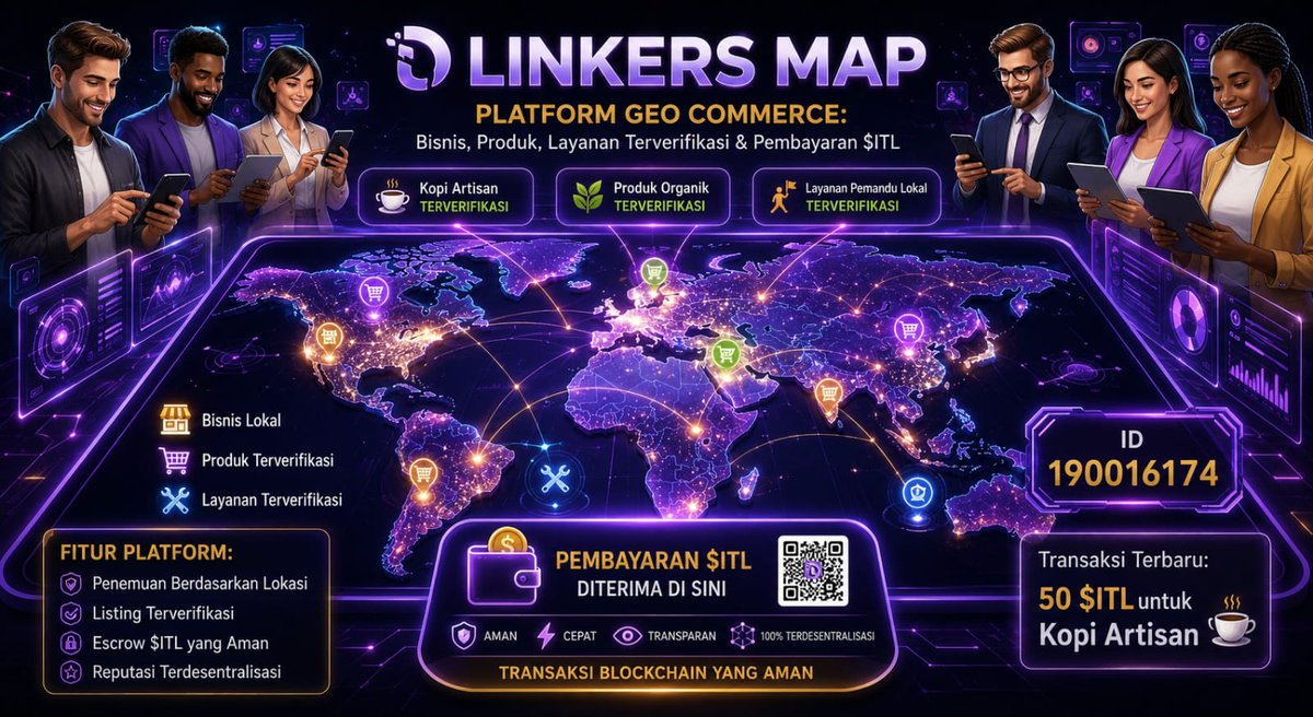 AzkaRaffi88823's tweet photo. Temukan peluang baru, lakukan pembayaran dengan $ITL, dan nikmati transaksi blockchain yang aman, cepat, serta transparan. 🌍✨
#InterLink #ITLG #ITL https://t.co/AVnS38cx4c