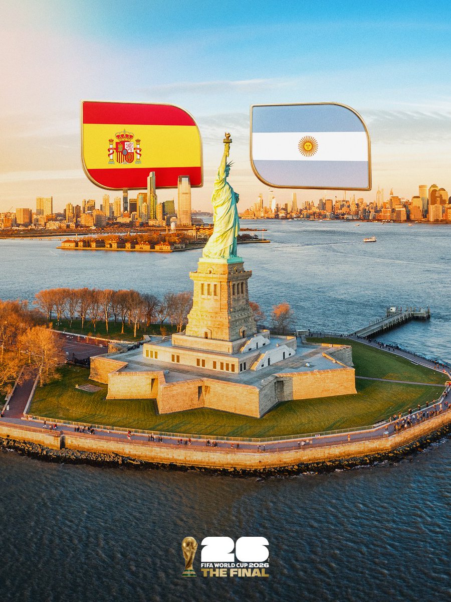 FIFAWorldCup's tweet photo. Start spreading the news...

The #FIFAWorldCup Final is coming to New York New Jersey 🗽 https://t.co/omaAeuvLQI